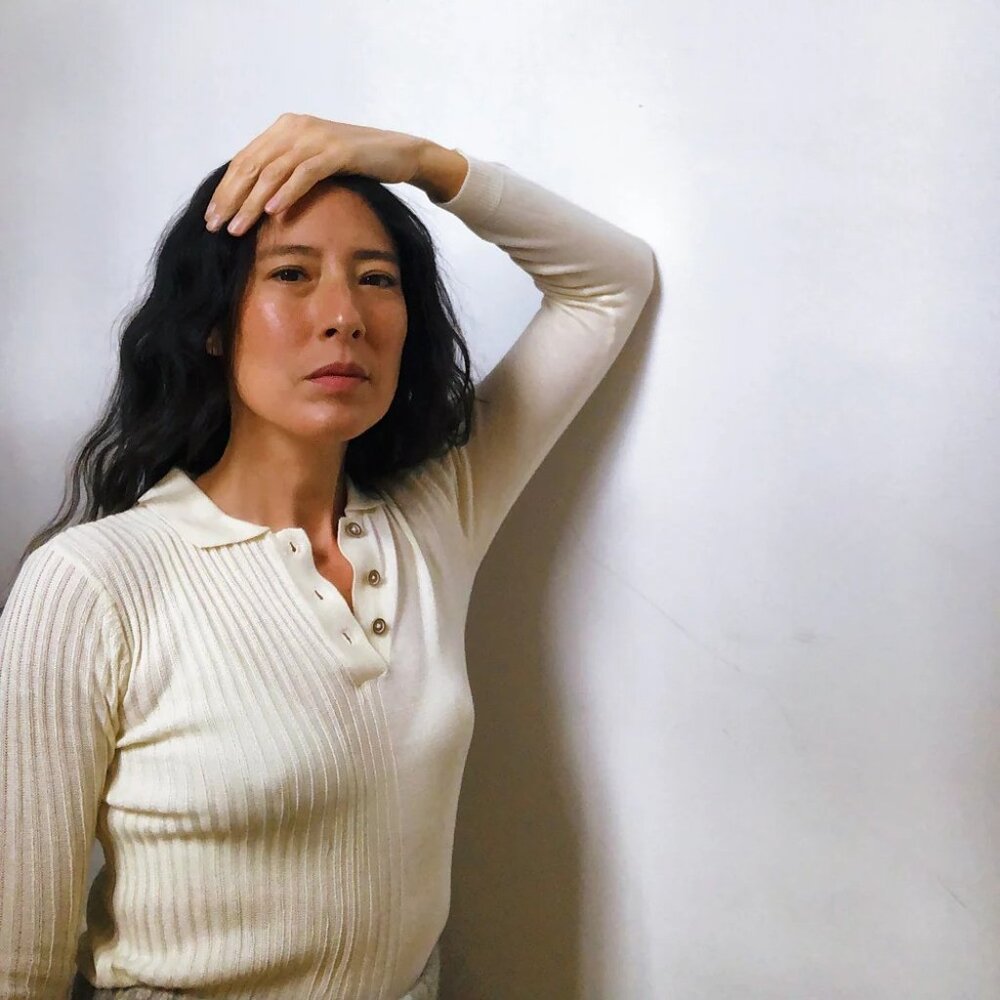 Women's Cream Ribbed Sweater